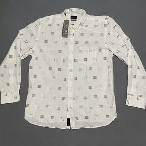 Jachs New York Classic Fit Button Down Shirt XL White‎ Long Sleeve Preppy